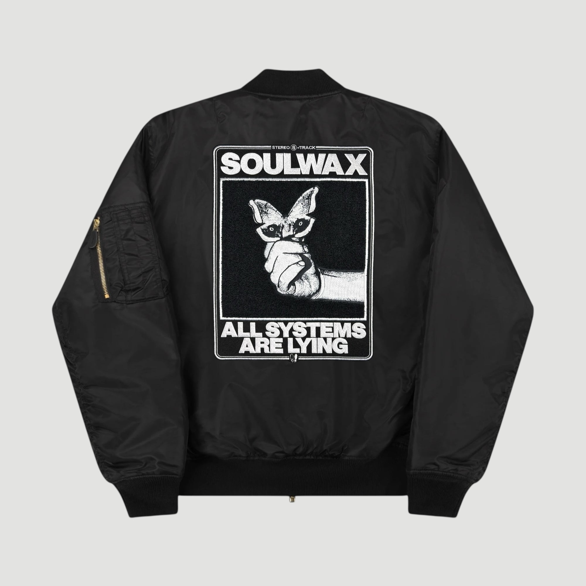Soulwax x UG All Systems MA1 Bomber Jacket Black