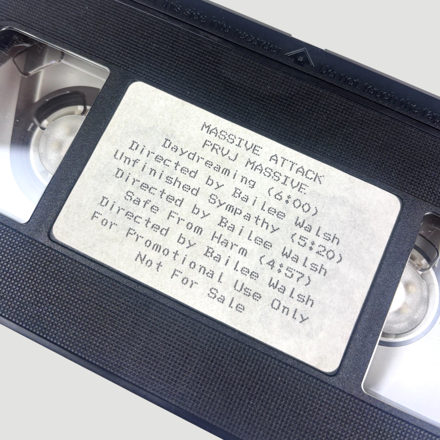 1992 Massive Attack PRJV Massive US Promo VHS