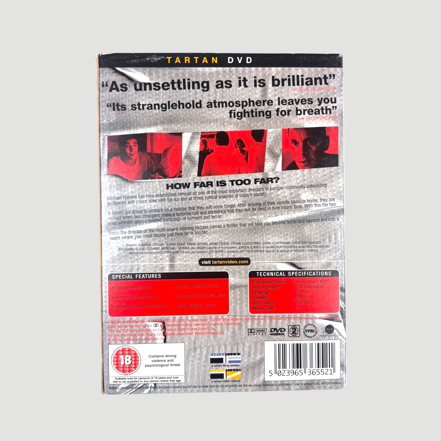 1997 Funny Games UK Tartan DVD