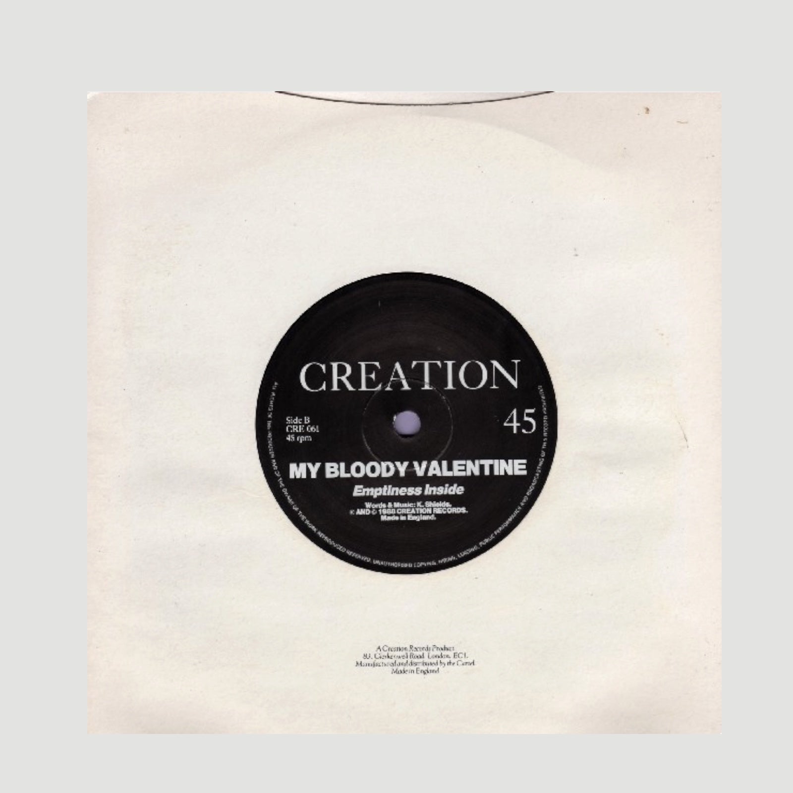 1988 My Bloody Valentine Feed Me With Your Kiss Limited Edtion UK 7"