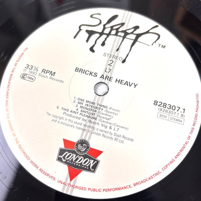 1992 L7 Bricks are Heavy UK Limited Edition LP + Poster