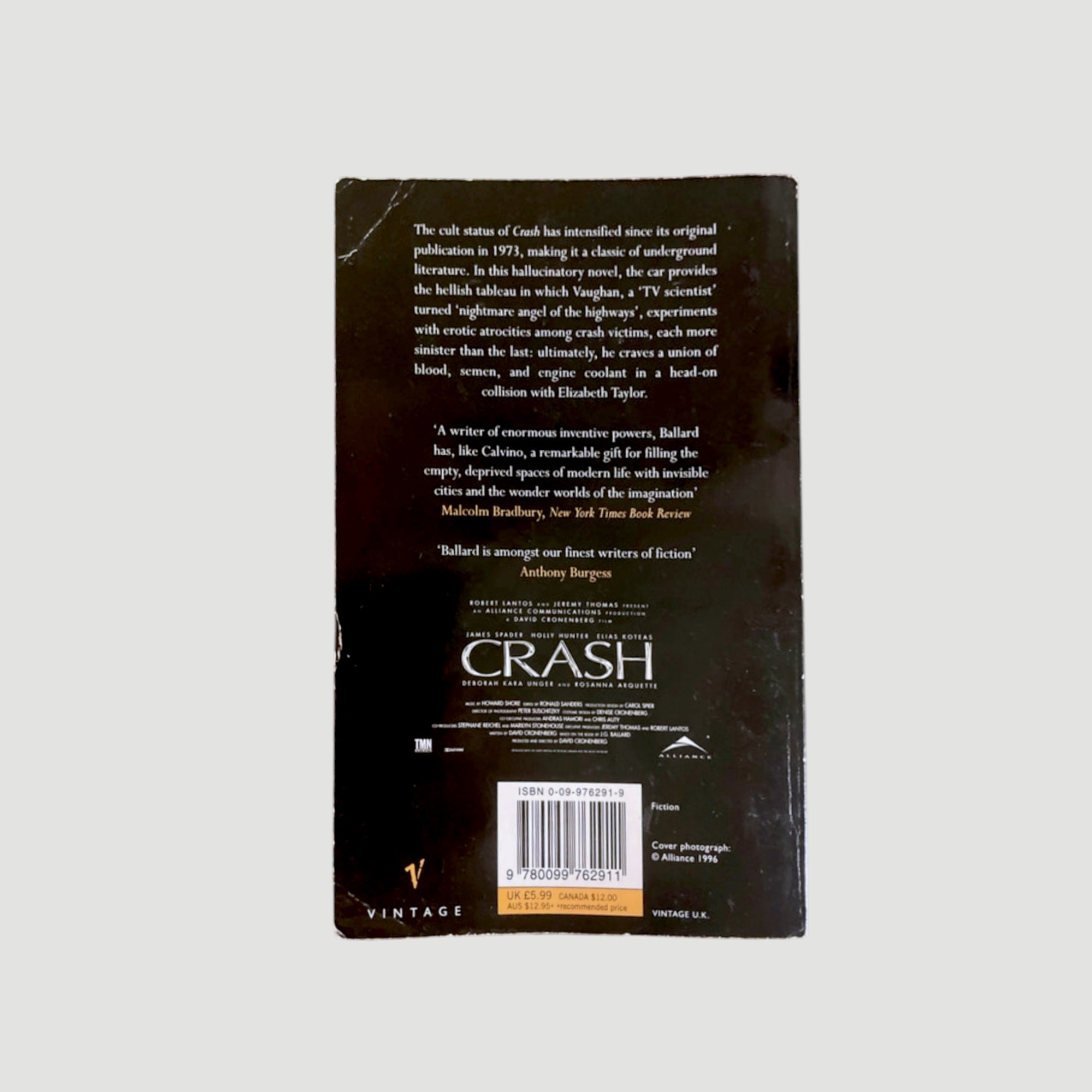1996 JG Ballard Crash Paperback