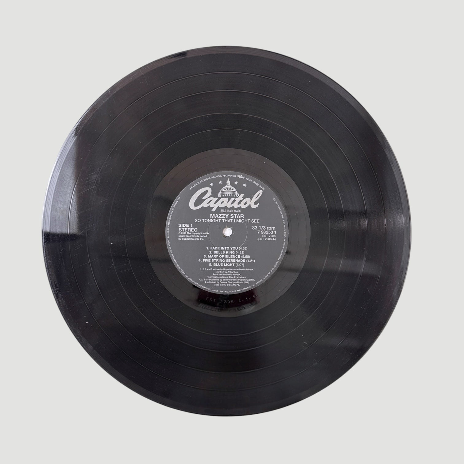 1993 Mazzy Star So Tonight That I Might See 1st US Press LP