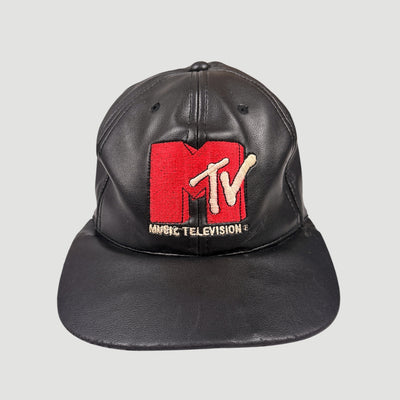 90's MTV Leather Cap