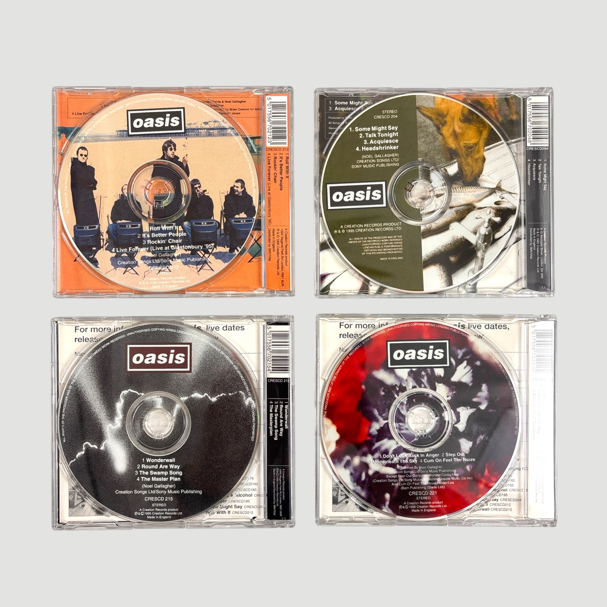 1996 Oasis (Whats the Story) Morning Glory? Singles 6 CD Boxset