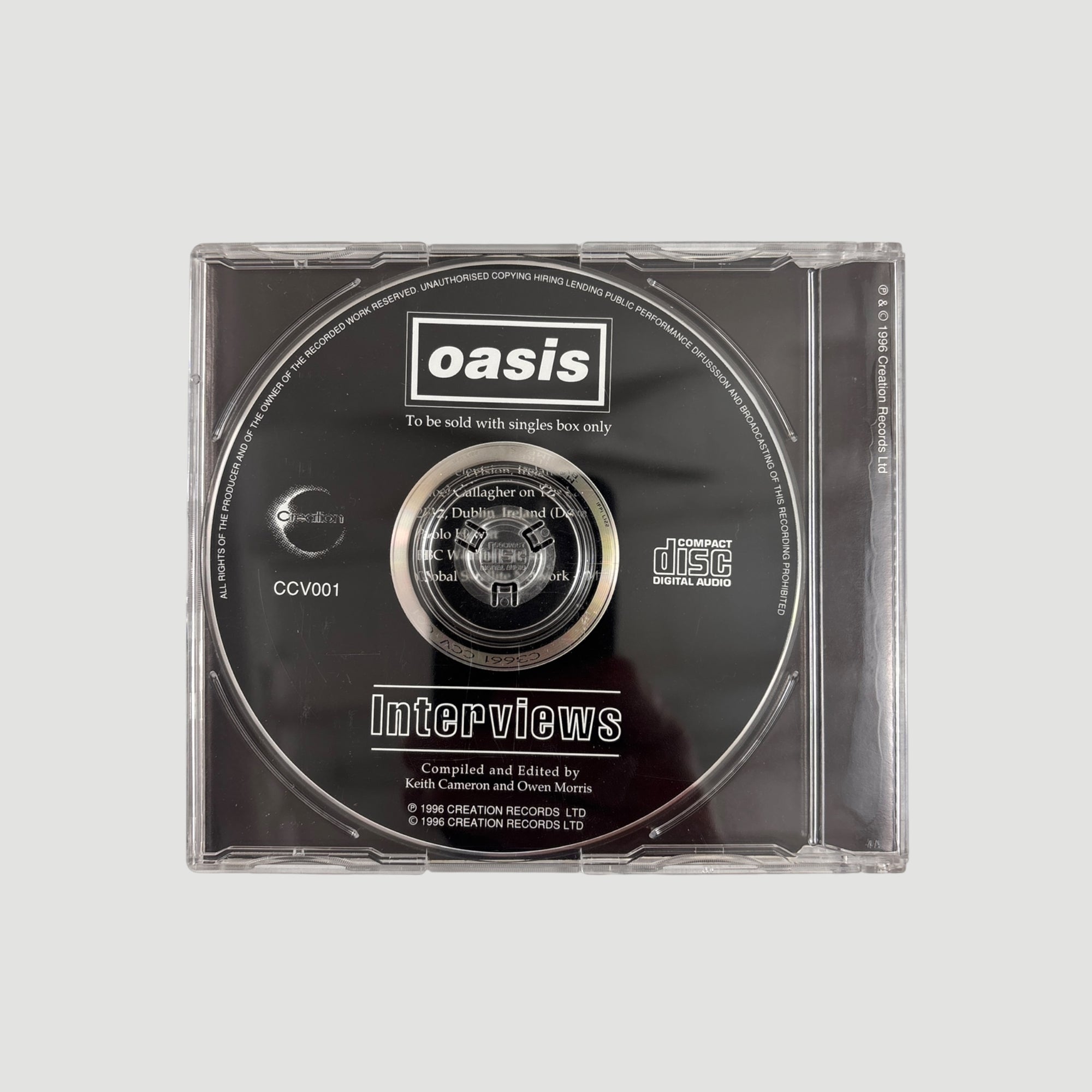1996 Oasis (Whats the Story) Morning Glory? Singles 6 CD Boxset