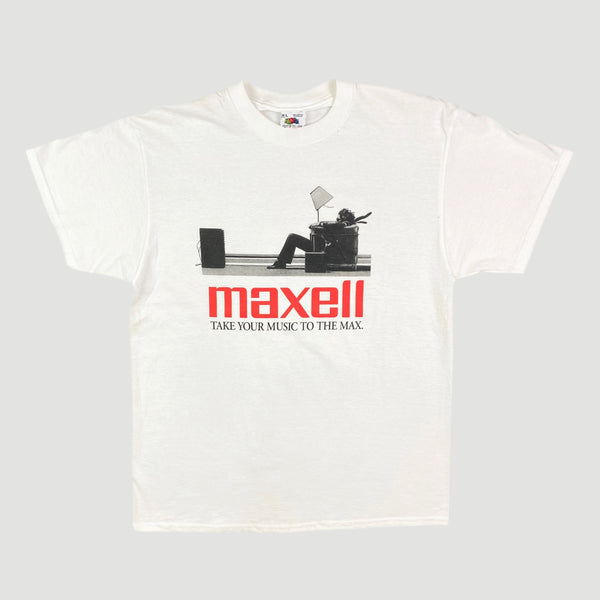 トップス maxell TAKE YOUR MUSIC TO THE MAX. Tee Unified Goods