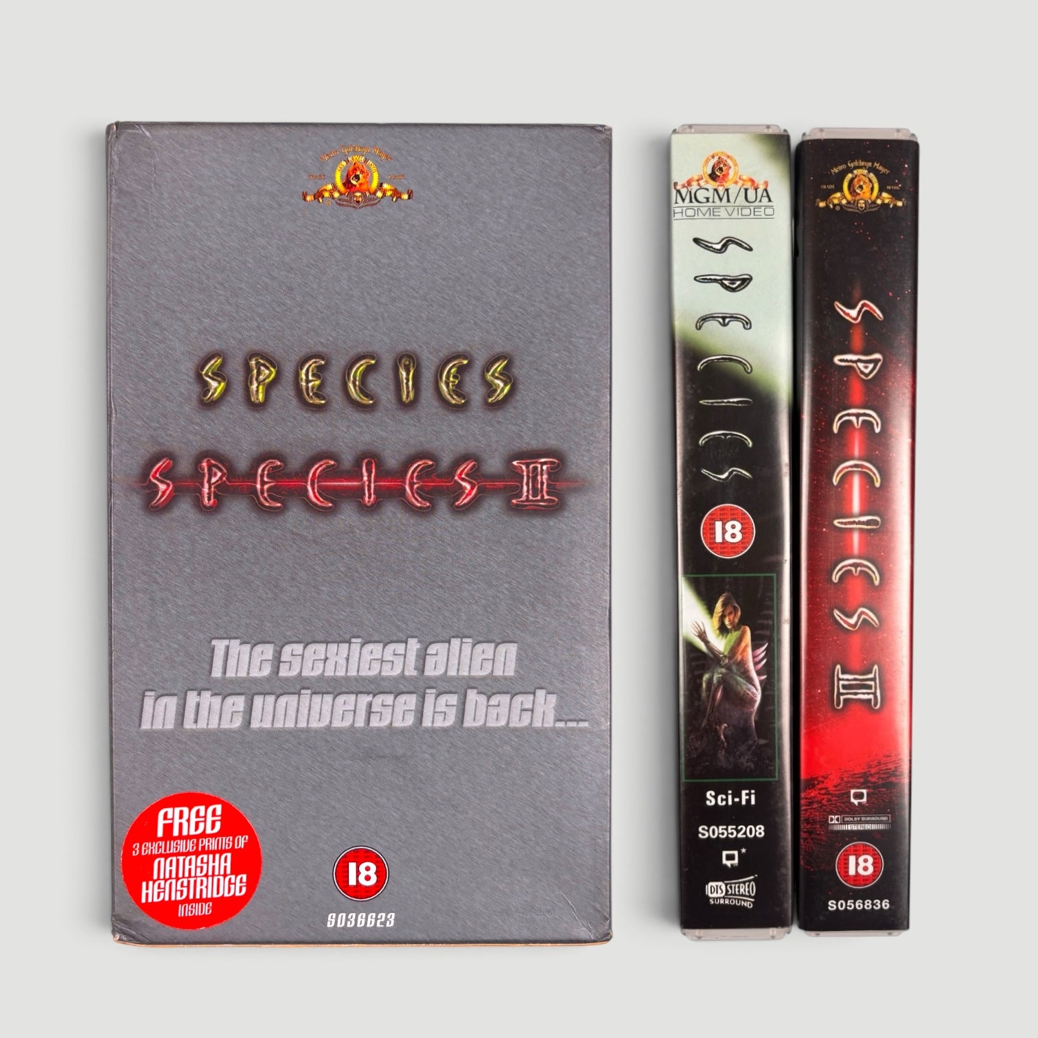 1999 Species/Species II UK VHS Boxset + Prints