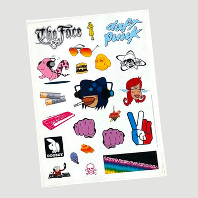 2001 The Face Magazine Daft Punk Issue + Sticker Set
