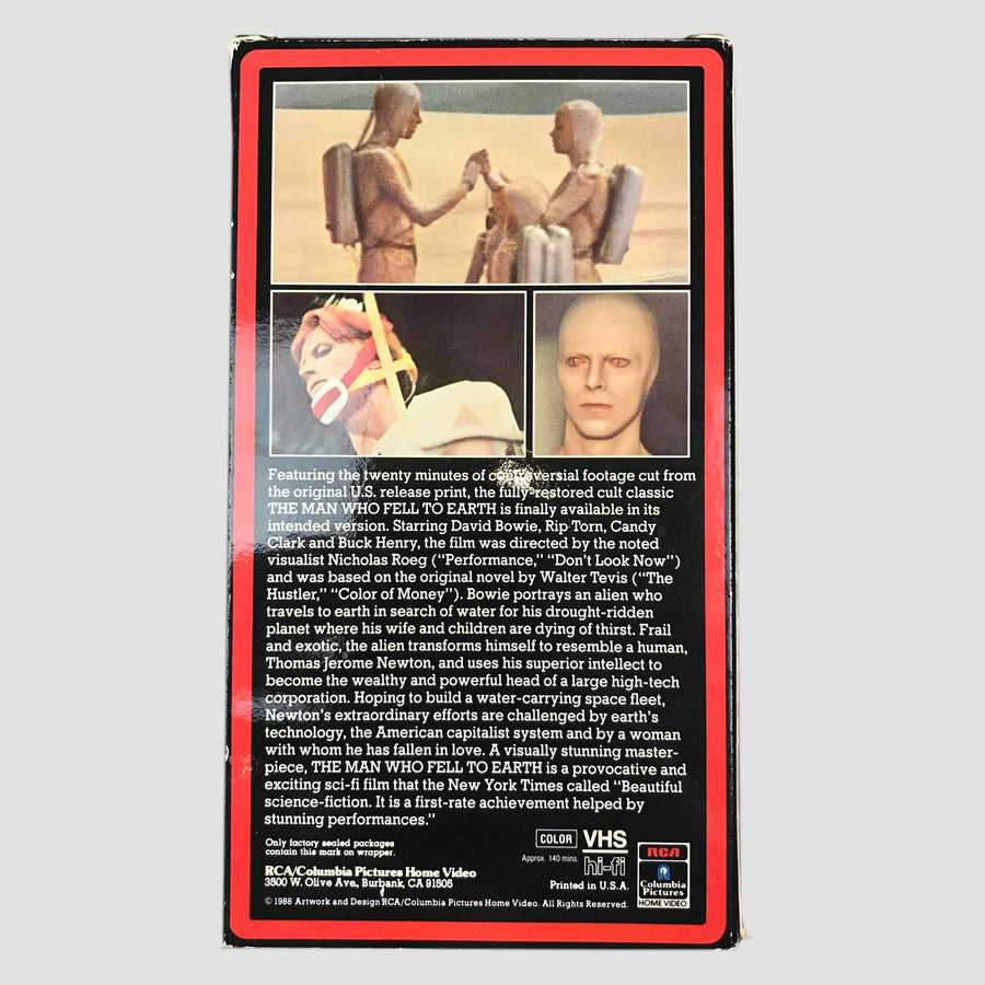 1984 The Man Who Fell To Earth NTSC VHS