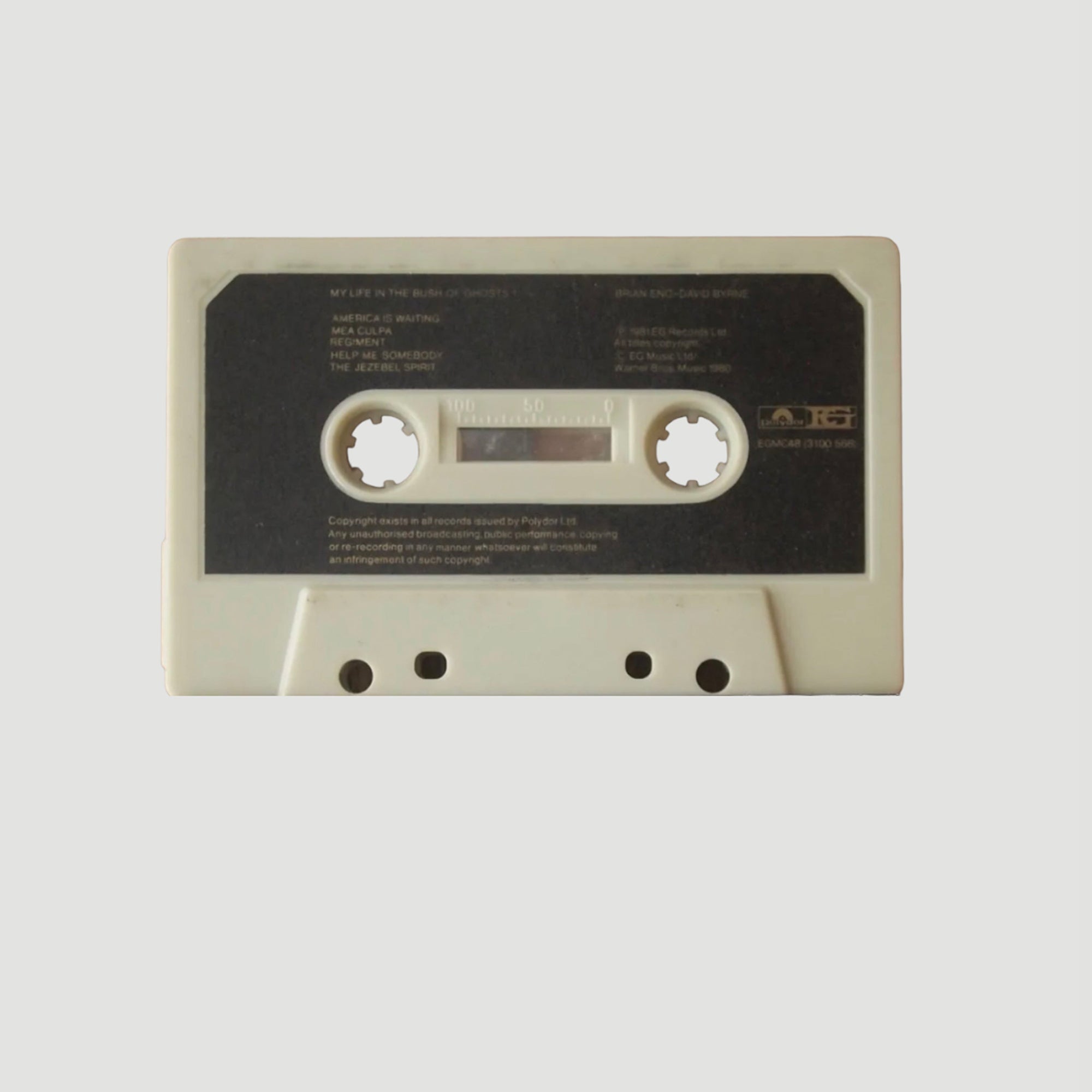 1981 David Byrne & Brian Eno ...Bush of Ghosts Cassette