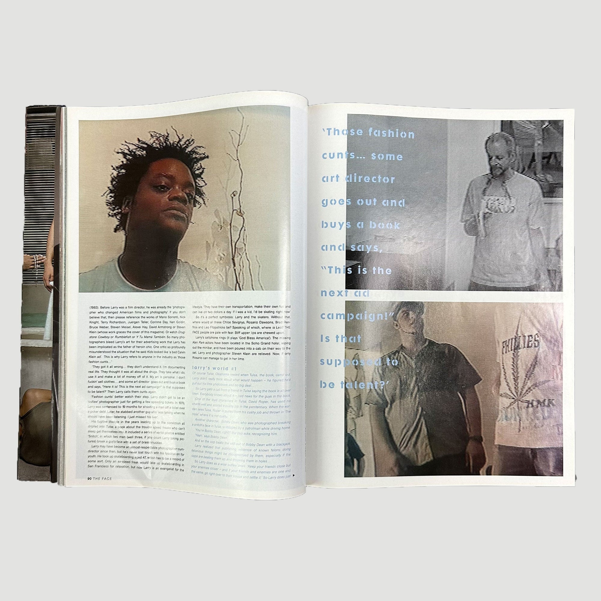 2001 The Face Magazine Larry Clark Trash Issue