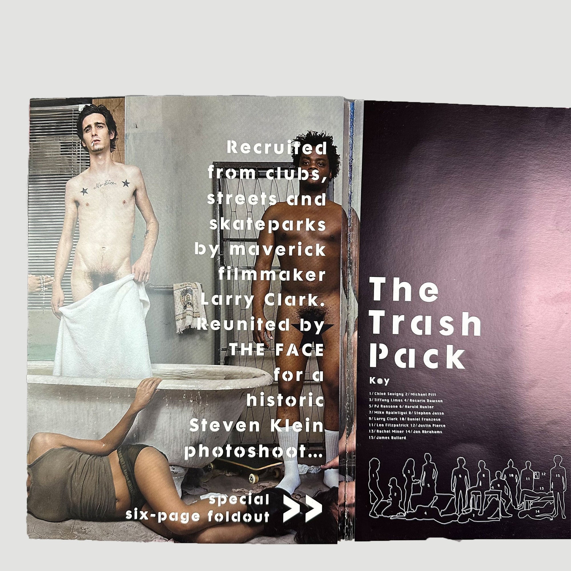 2001 The Face Magazine Larry Clark Trash Issue