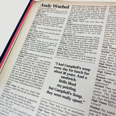 1977 High Times Andy Warhol Cover