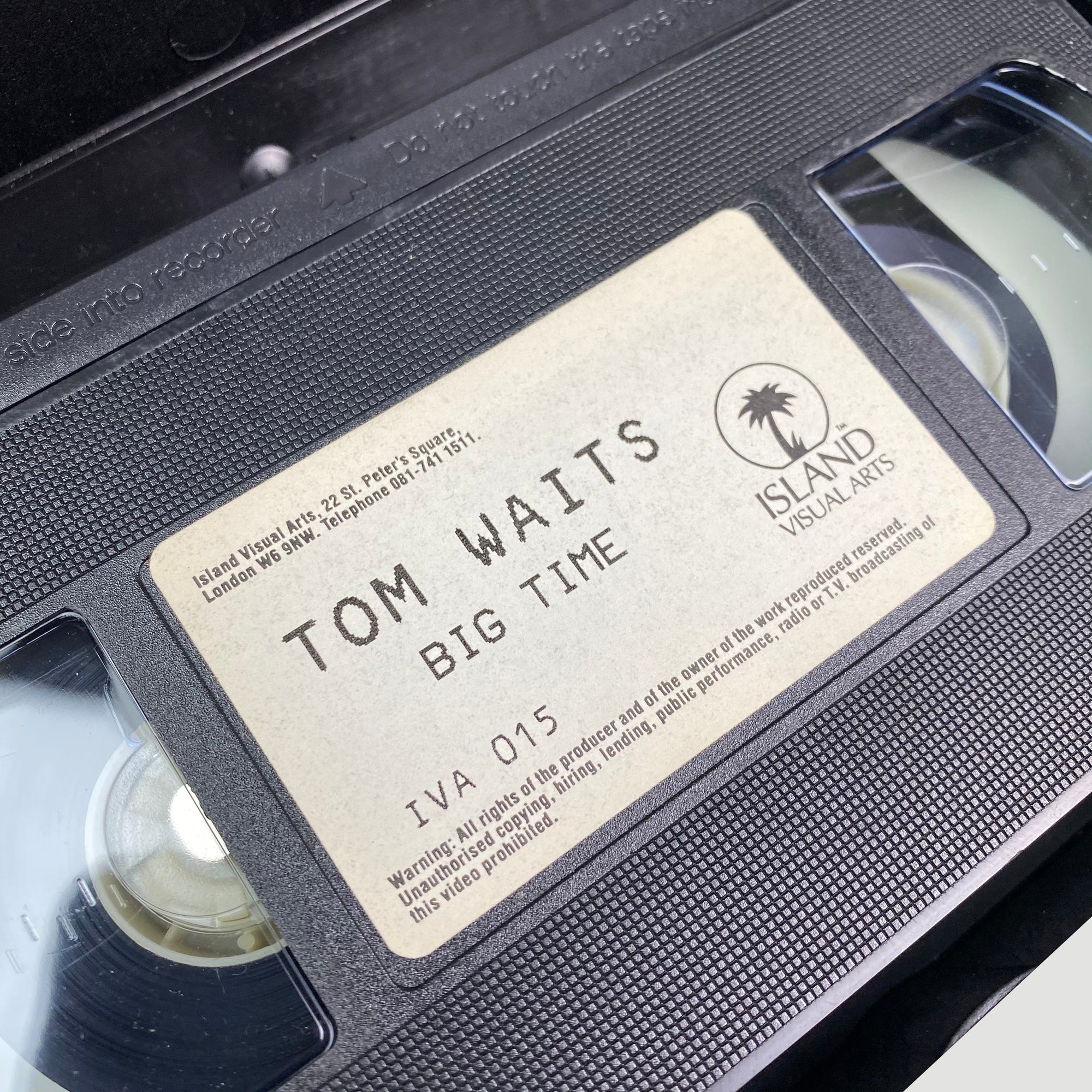 1988 Tom Waits 'Big Time' VHS