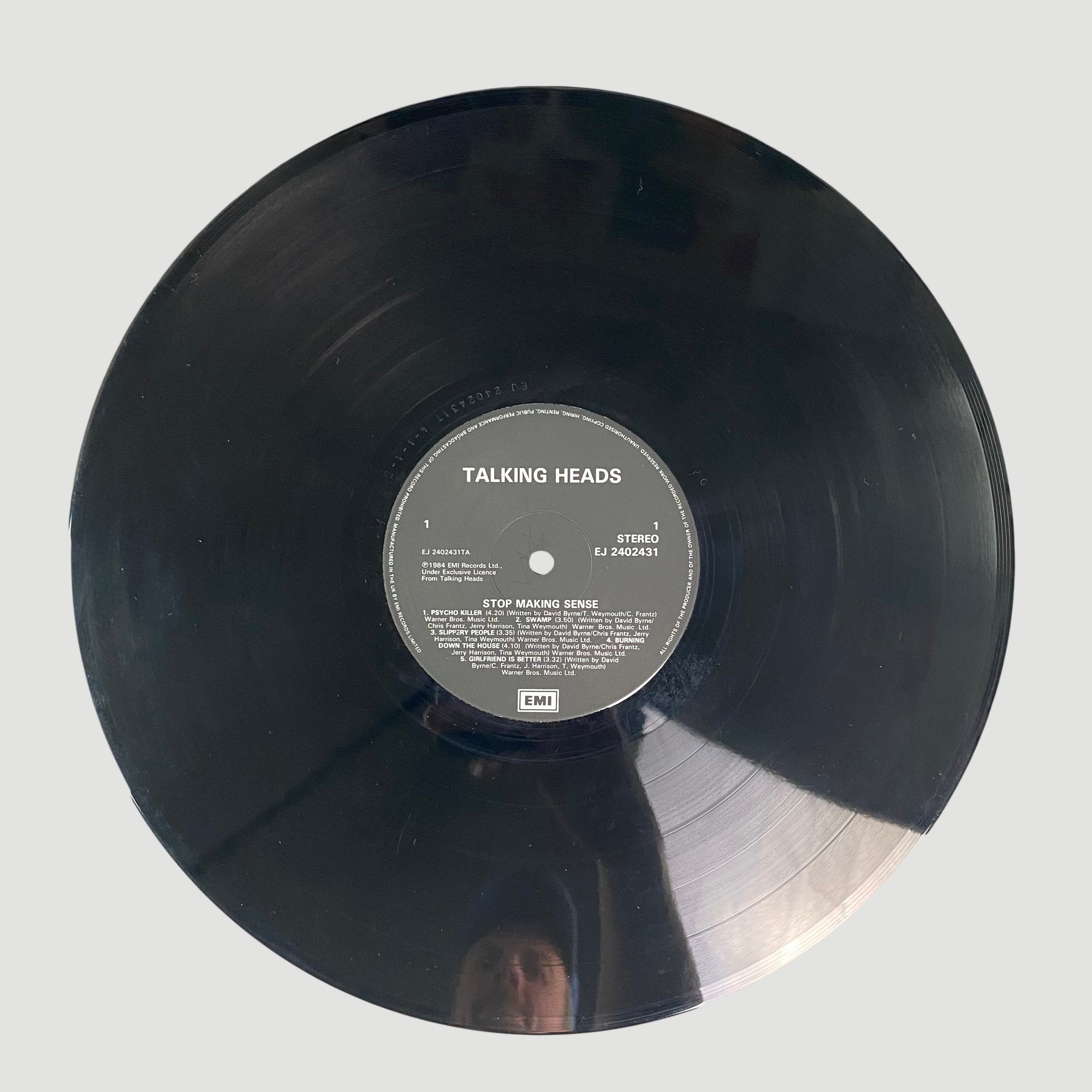 1984 Talking Heads 'Stop Making Sense' LP