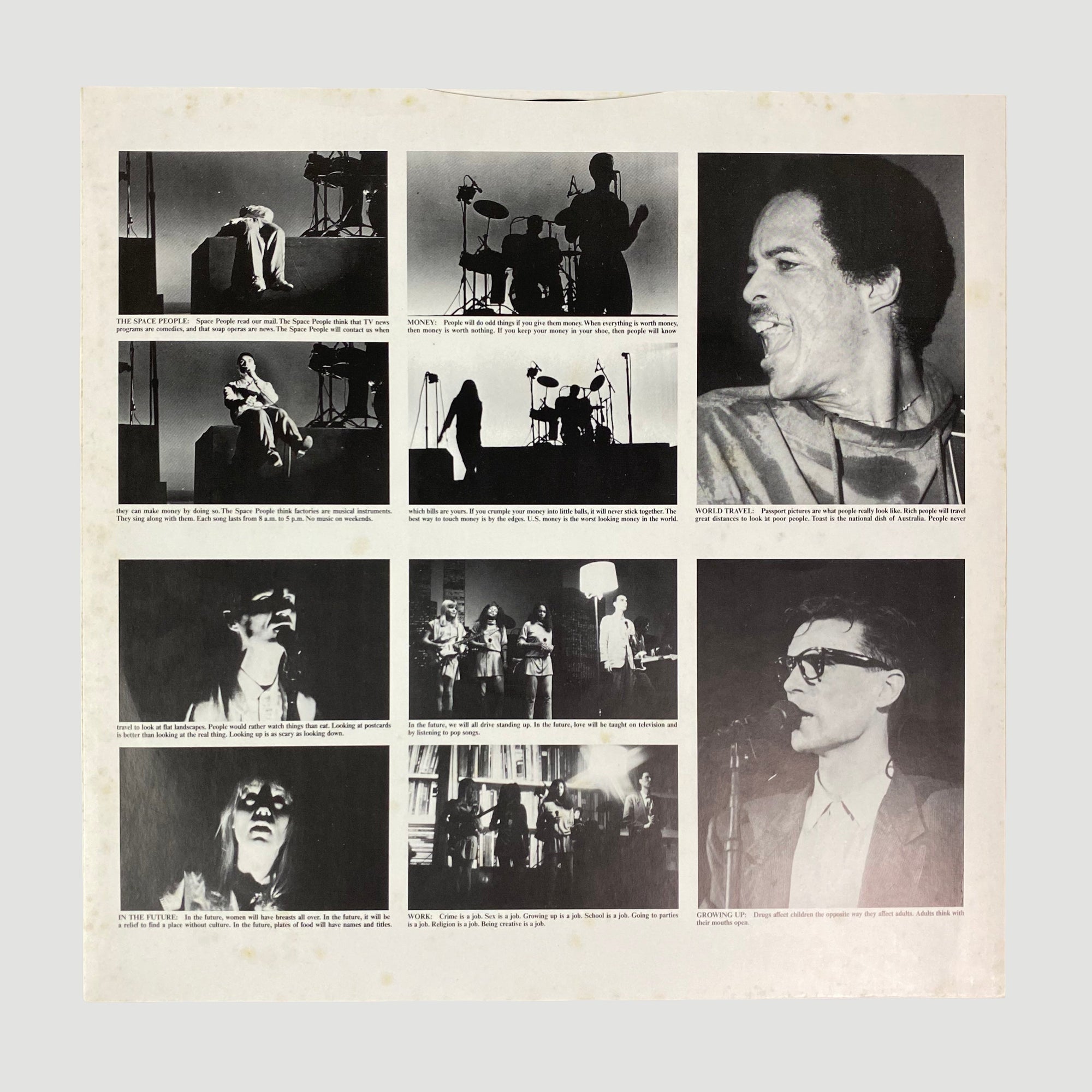 1984 Talking Heads 'Stop Making Sense' LP