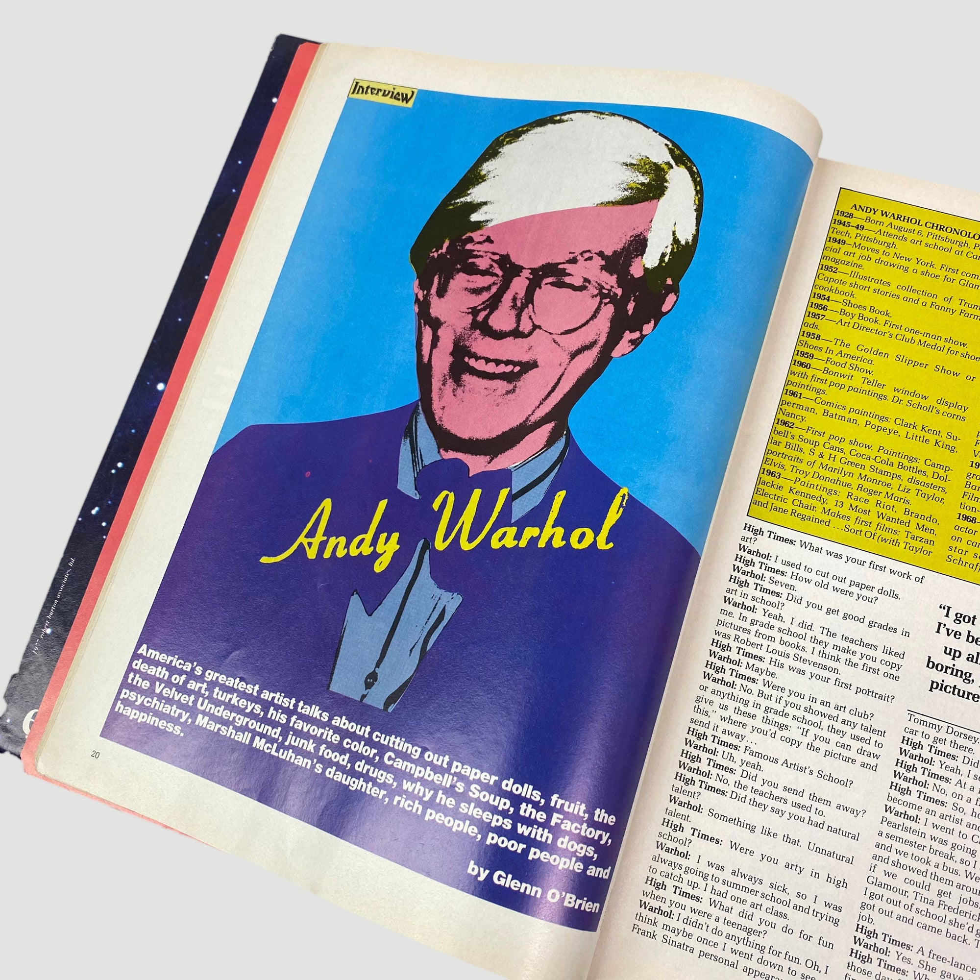 1977 High Times Andy Warhol Cover