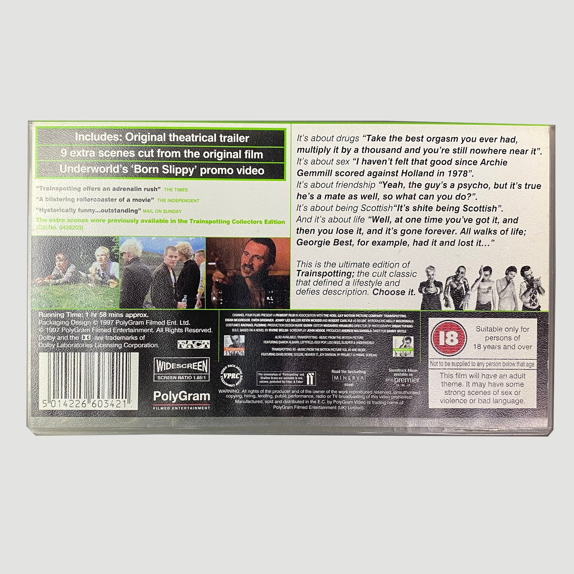 1996 Trainspotting + Special Edition UK 2 VHS Set