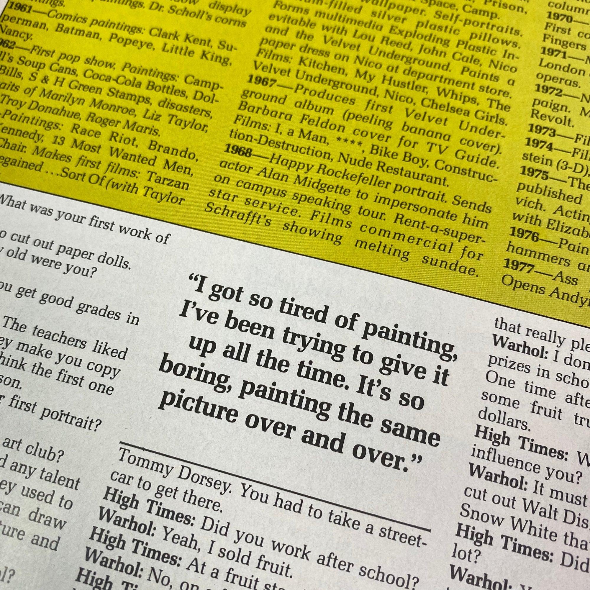 1977 High Times Andy Warhol Cover