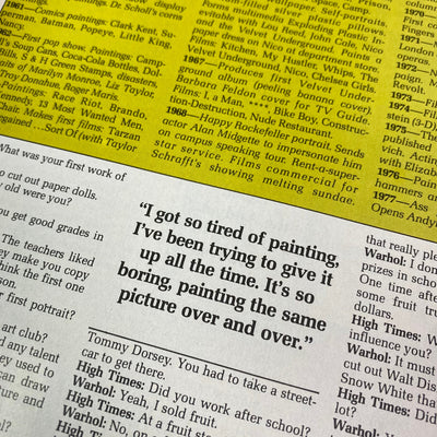 1977 High Times Andy Warhol Cover