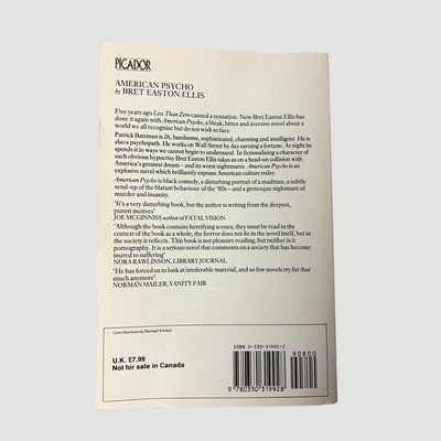 1991 Bret Easton Ellis 'American Psycho' Paperback