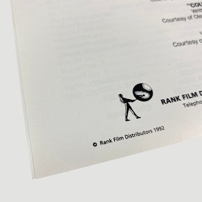 1992 Reservoir Dogs Preview Screening Press Booklet