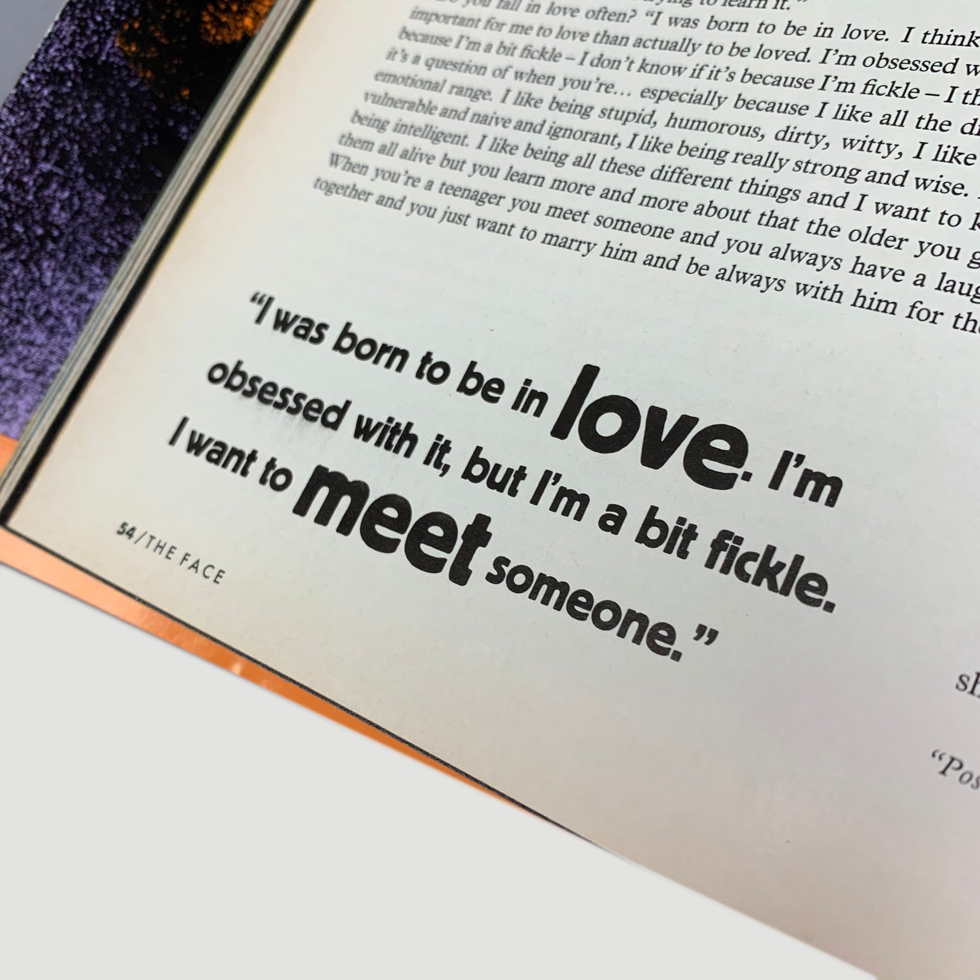 1995 The Face Magazine Björk 'Post' Issue