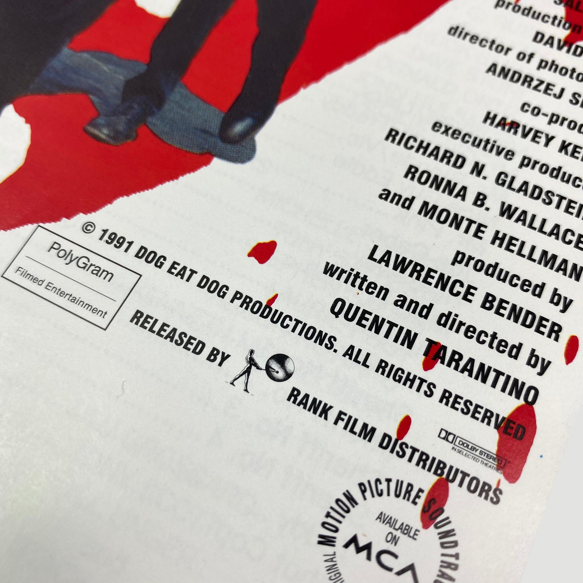 1992 Reservoir Dogs Preview Screening Press Booklet