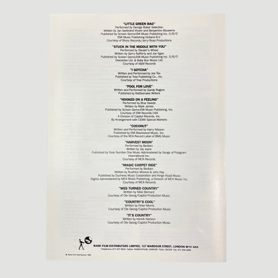 1992 Reservoir Dogs Preview Screening Press Booklet