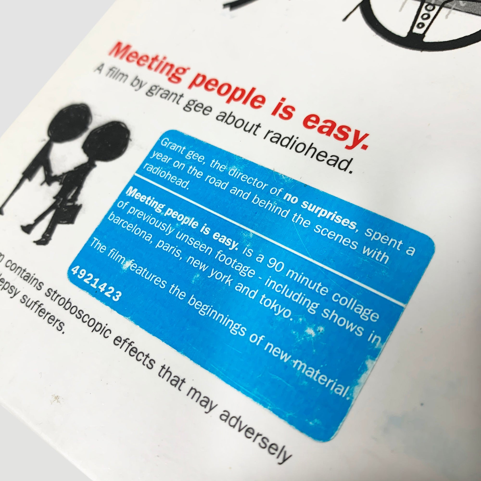 1998 Radiohead 'Meeting People Is Easy' VHS