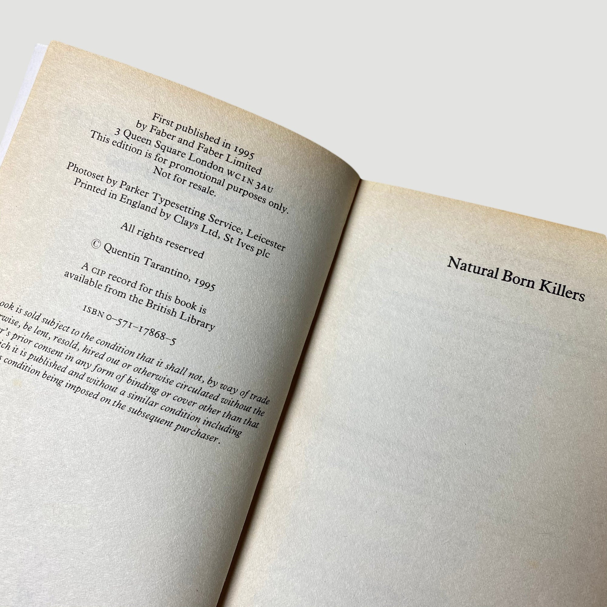 1995 Natural Born Killers Screenplay