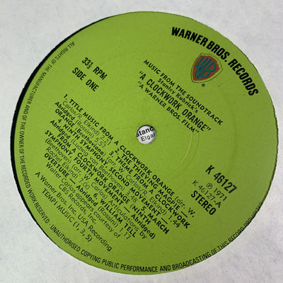 1971 Stanley Kubrick's 'A Clockwork Orange' Soundtrack LP