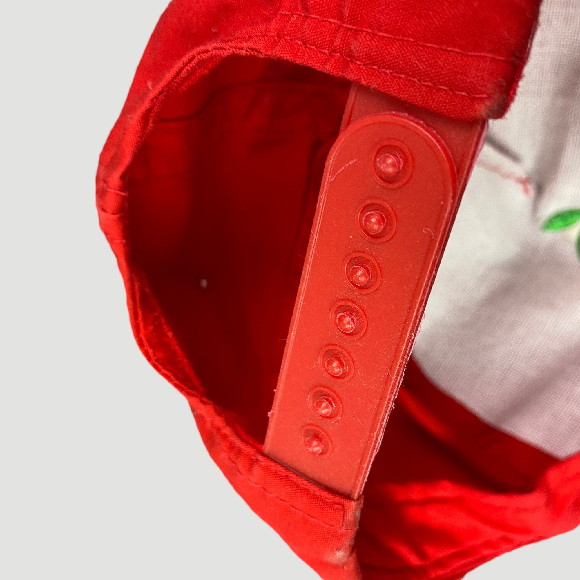 Late 80's Apple Logo Red Strapback Cap