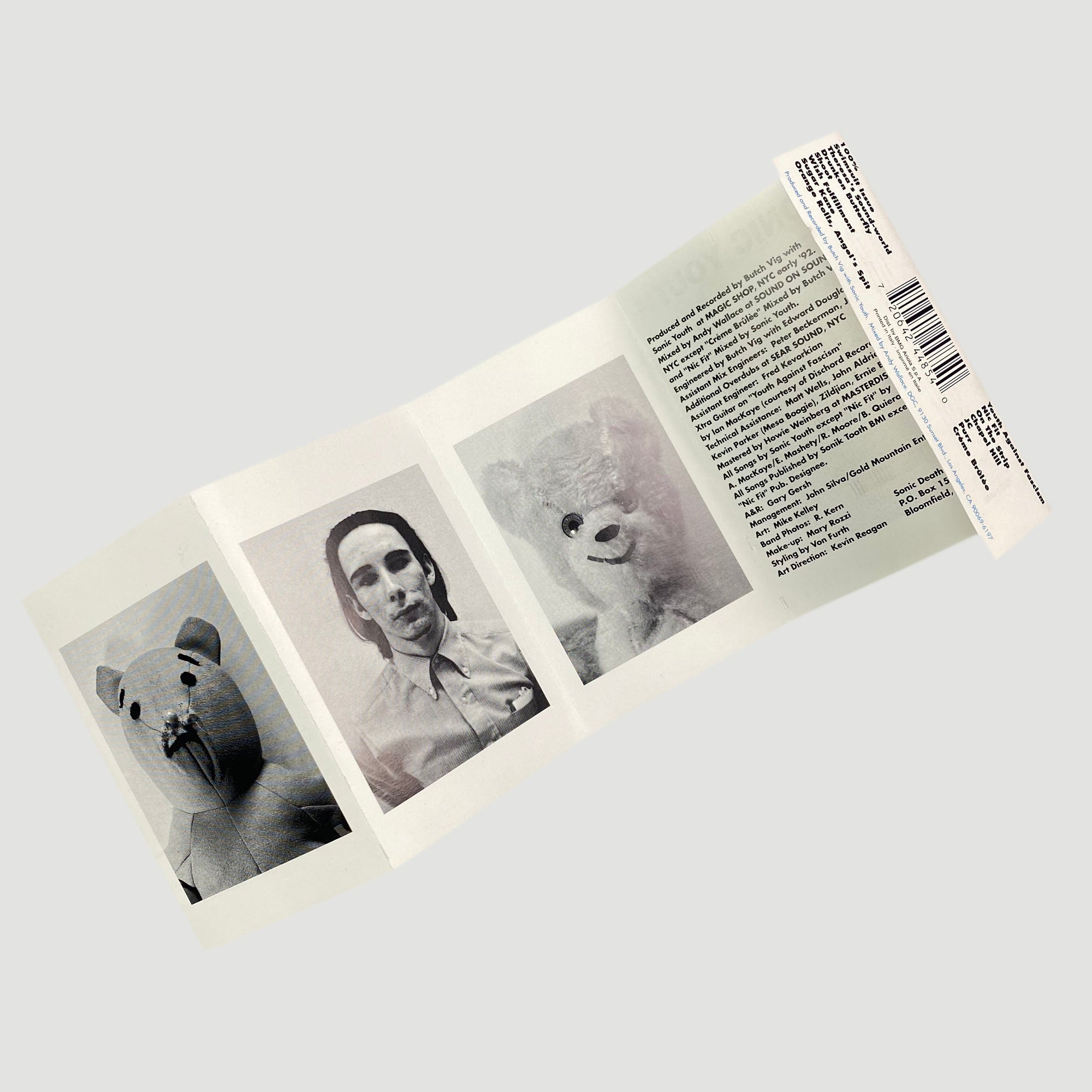 1992 Sonic Youth 'Dirty' Cassette