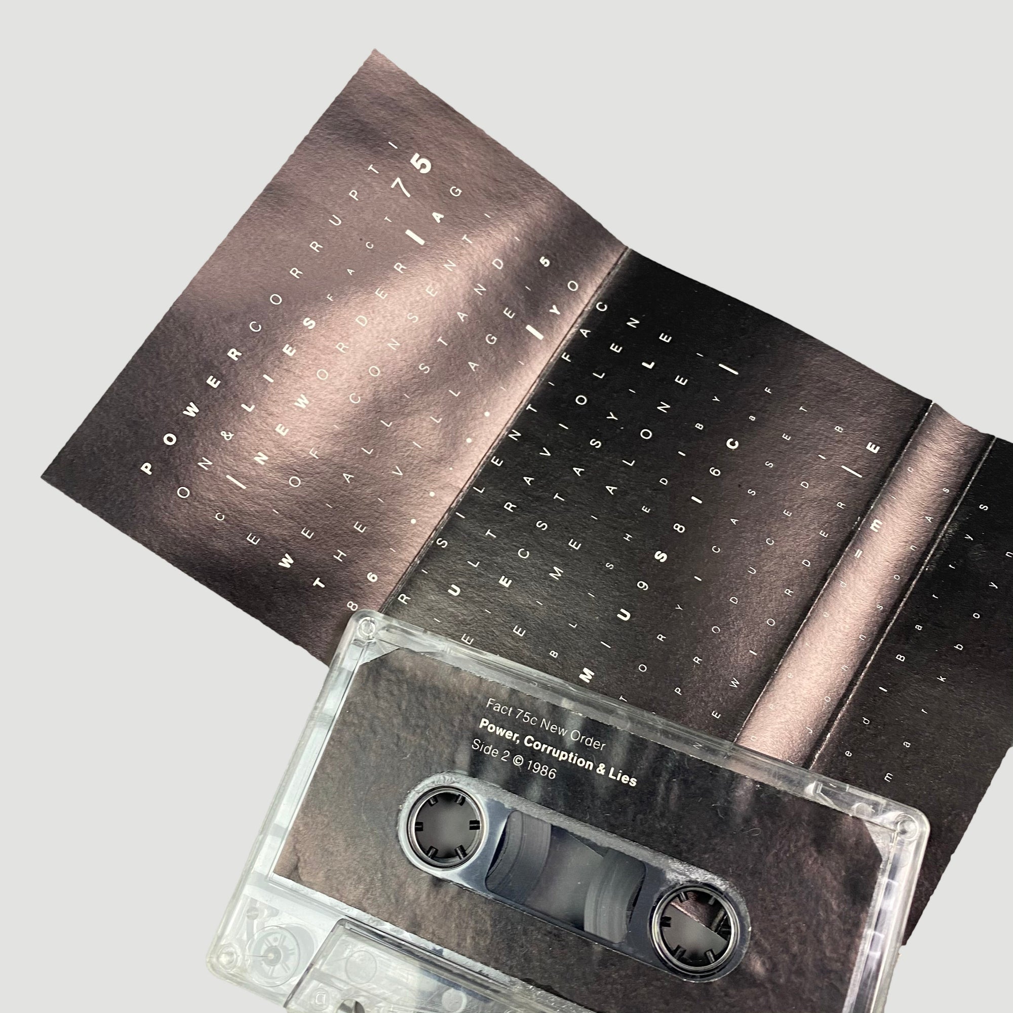 1986 New Order 'Power, Corruption & Lies' Cassette