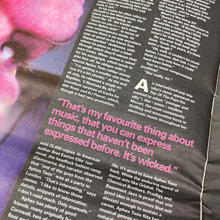 2001 Aphex Twin NME 'Druqks' Issue