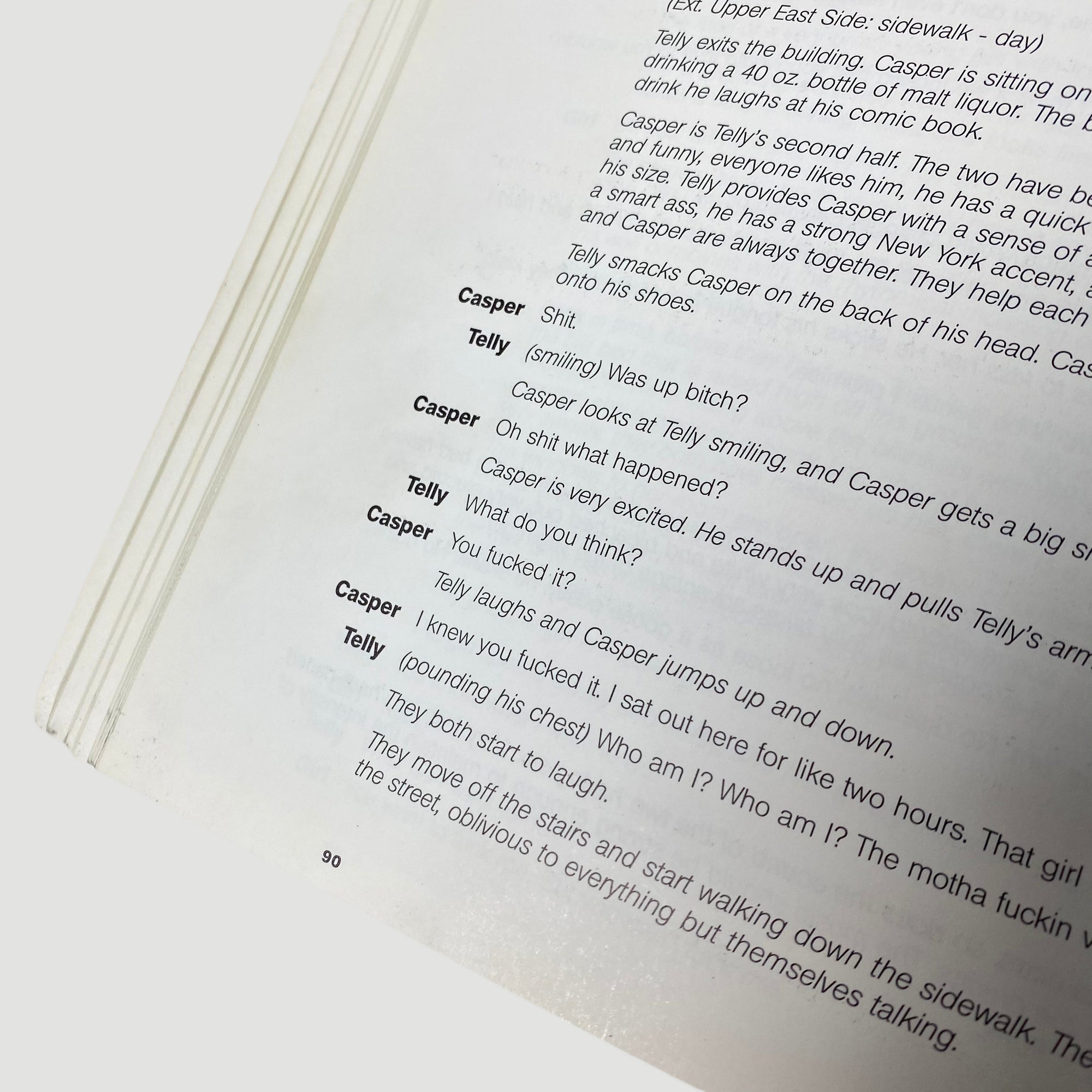 1995 'KIDS - A Film by Larry Clark' UK Faber Edition