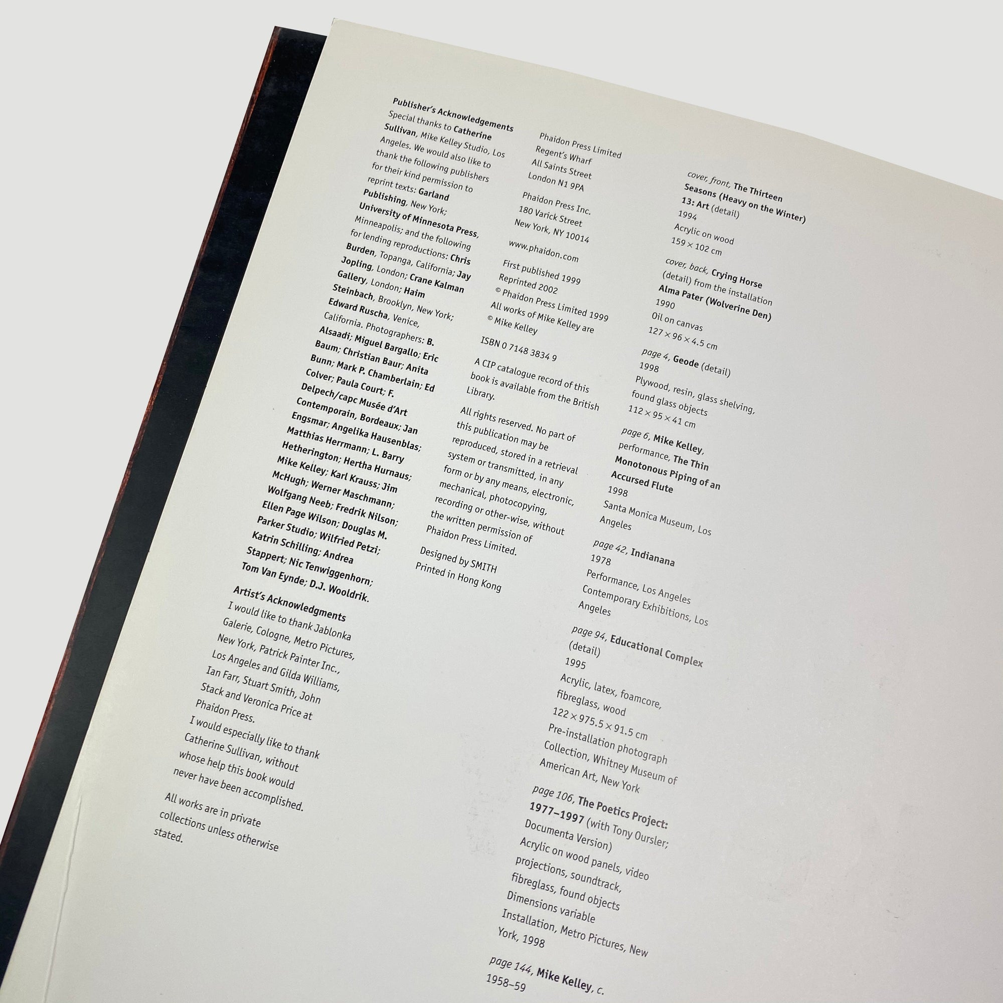 1999 'Mike Kelley' by John Welchman