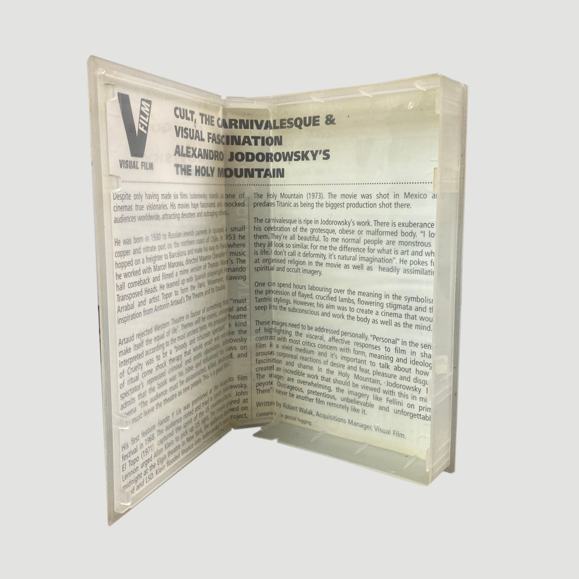 1999 The Holy Mountain VHS