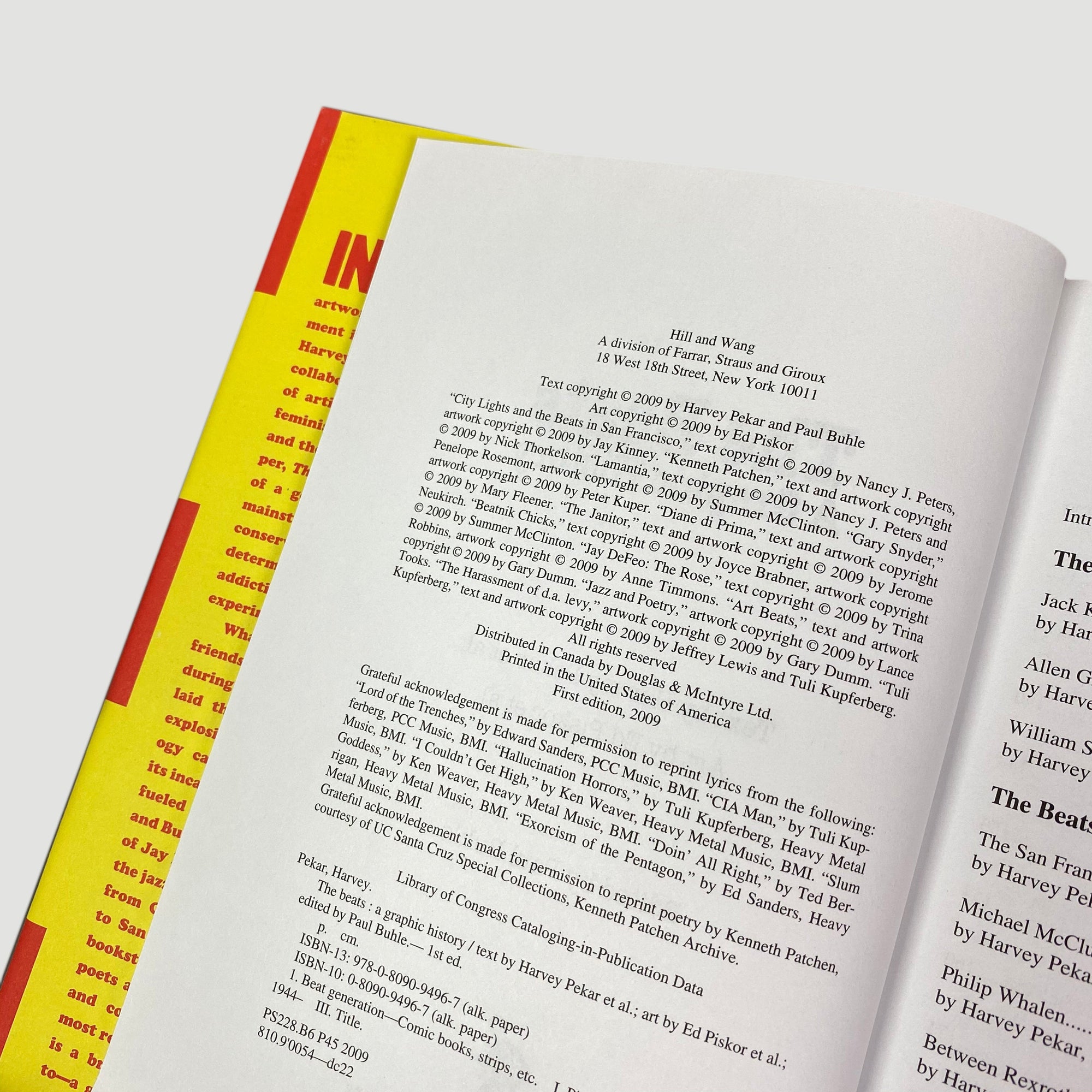 2009 Harvey Pekar 'The Beats: A Graphic History'