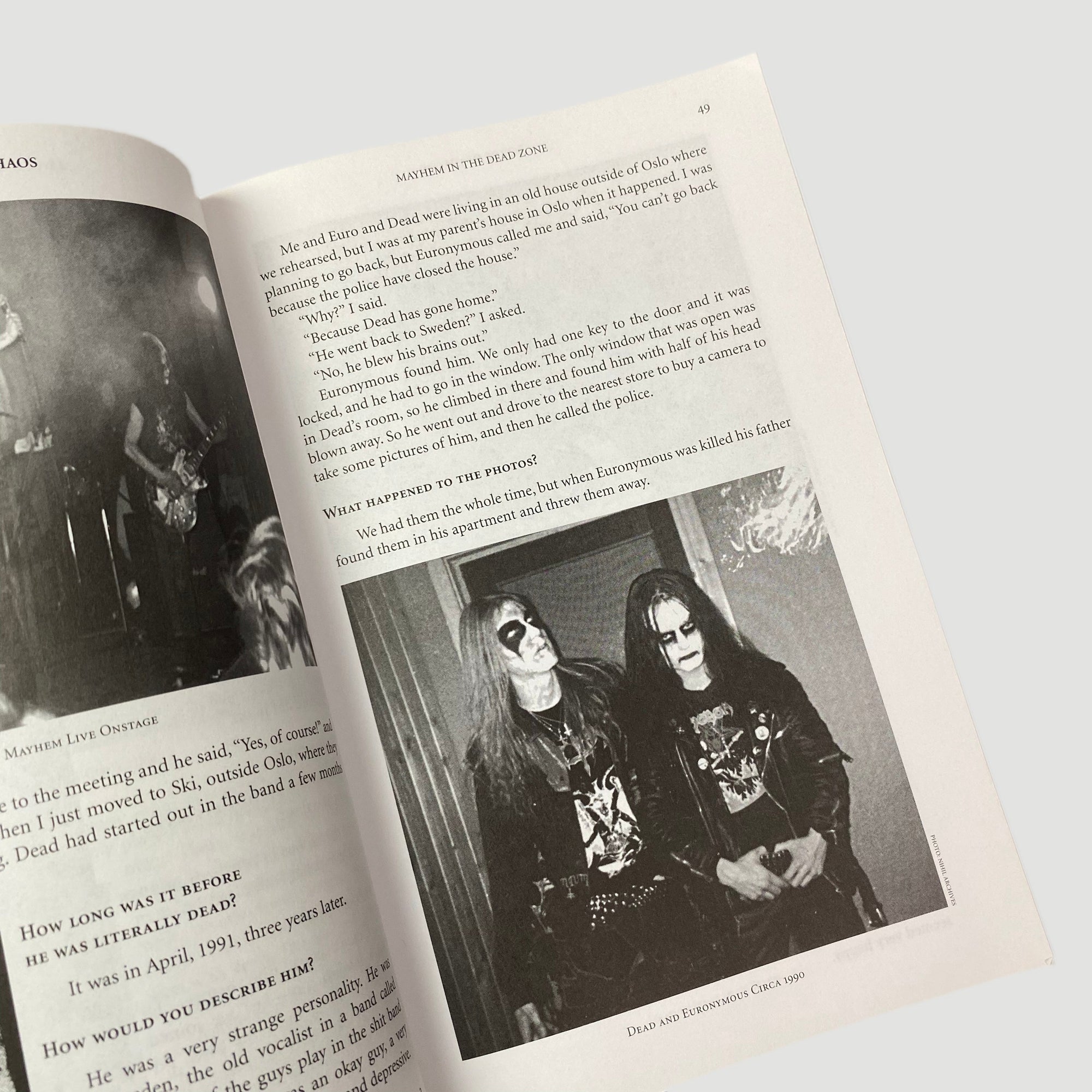 1998 'Lords of Chaos'..Rise of the Satanic Metal Underground 1st Ed.