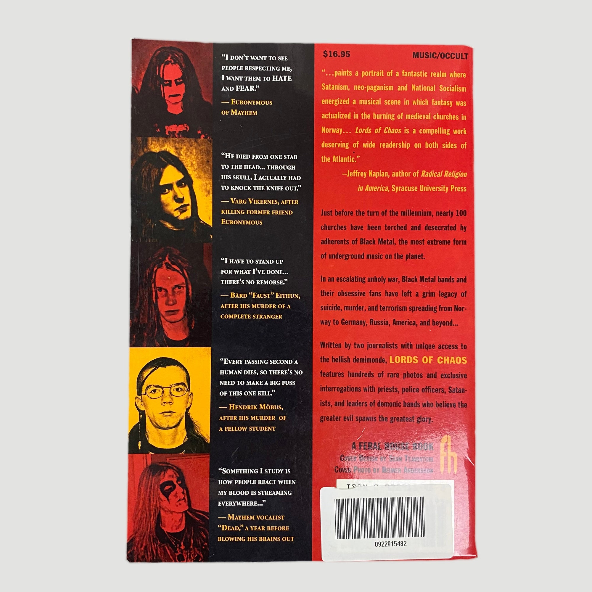 1998 'Lords of Chaos'..Rise of the Satanic Metal Underground 1st Ed.