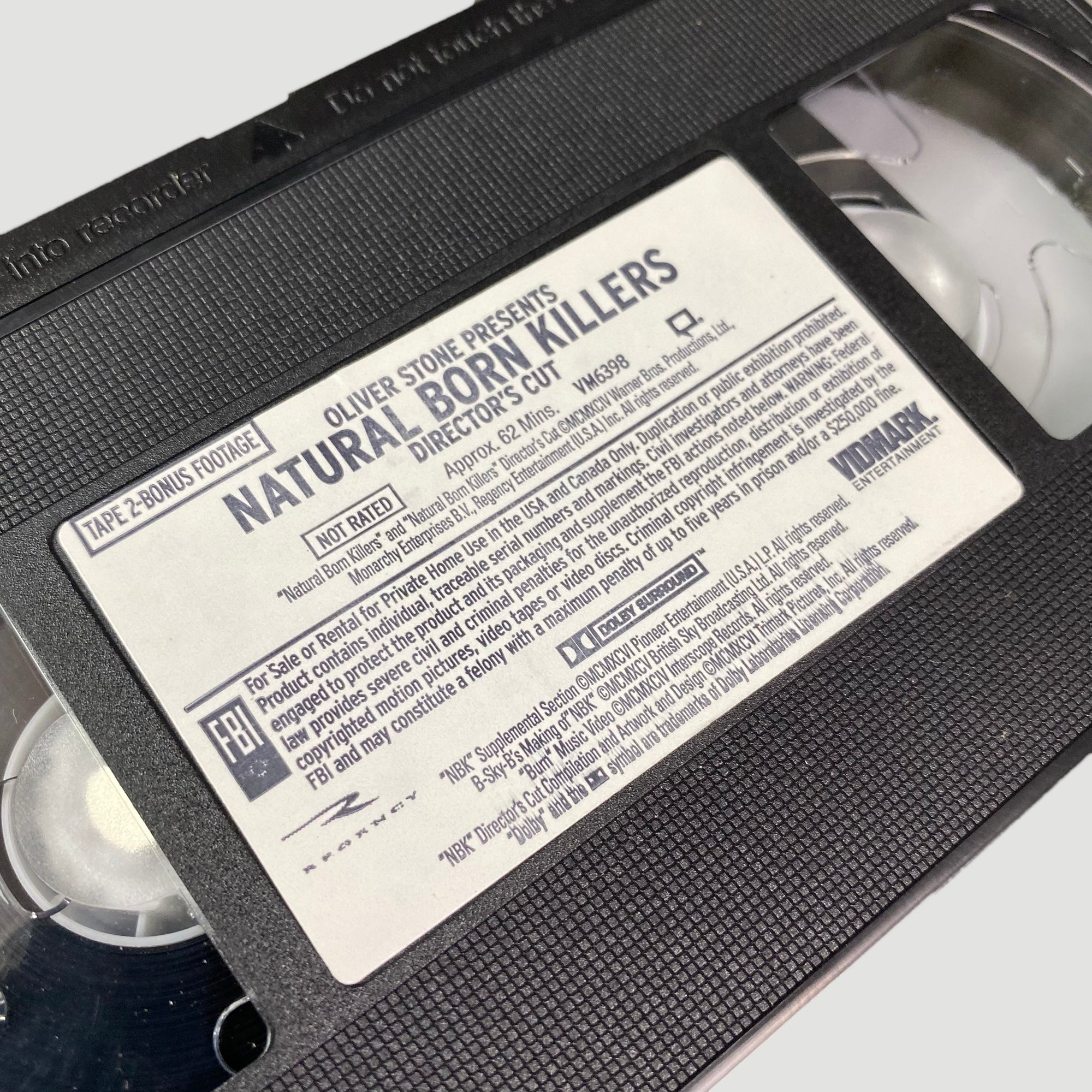 1995 Natural Born Killers Double VHS Set