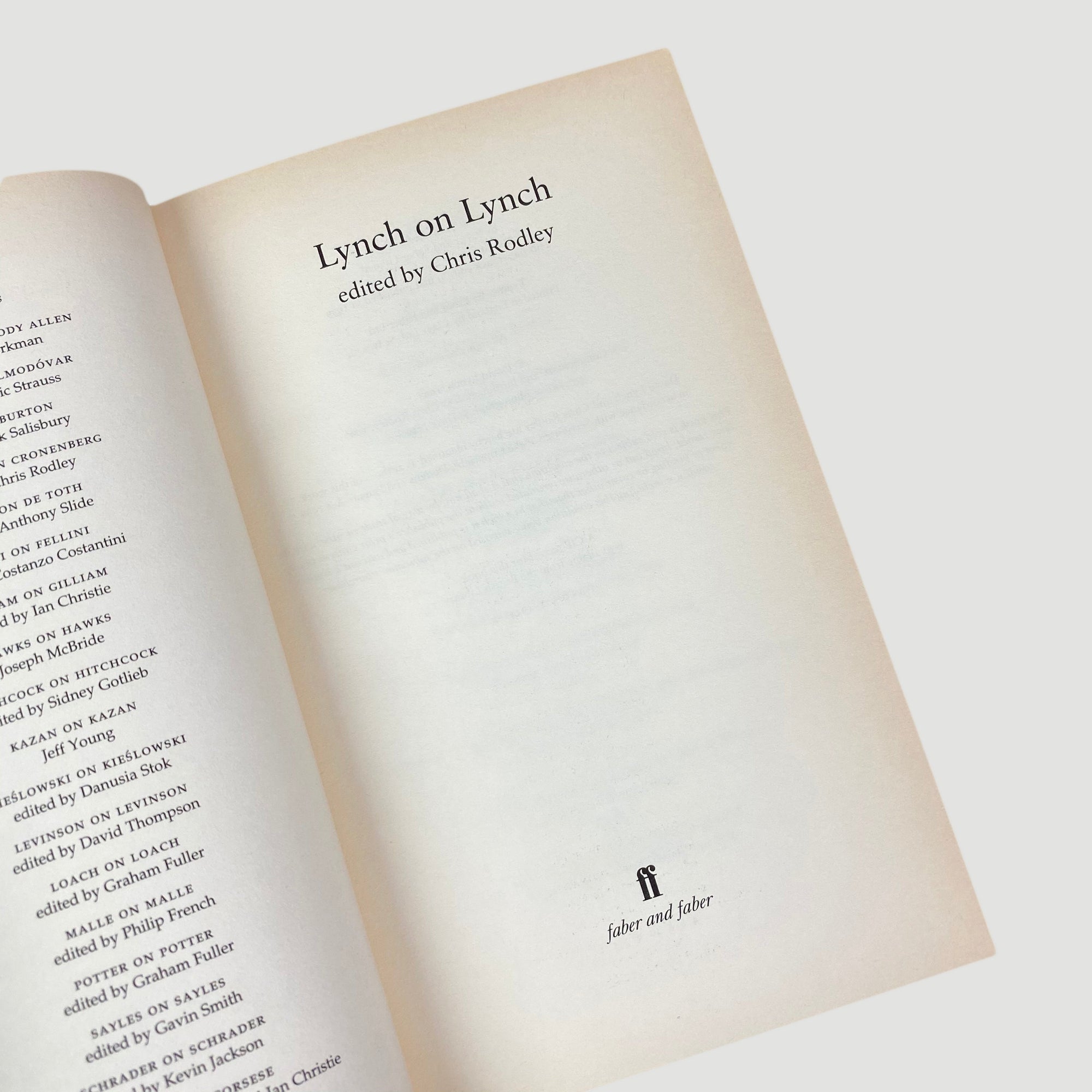 1999 Chris Rodley 'Lynch on Lynch'