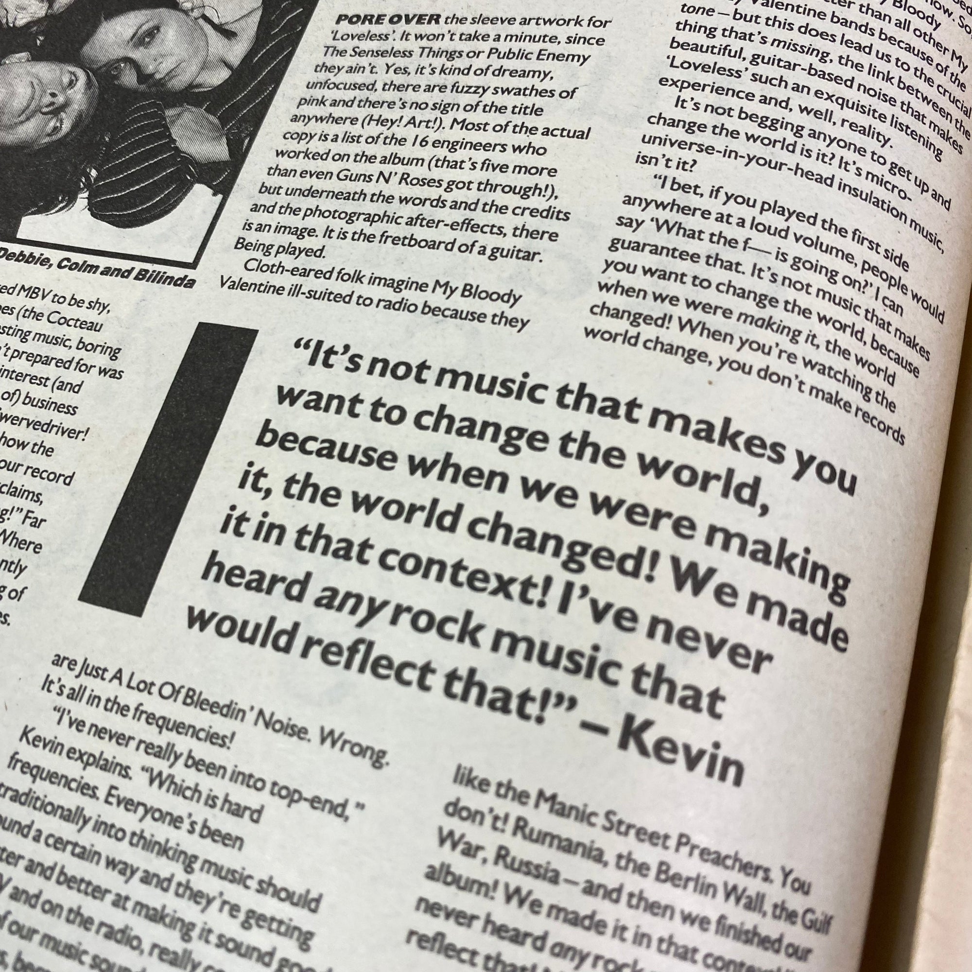 1991 My Bloody Valentine Loveless Release NME