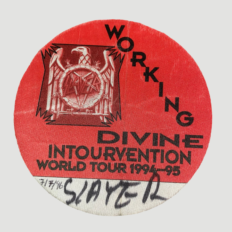 1996 Slayer Divine Intervention Tour AAA Pass