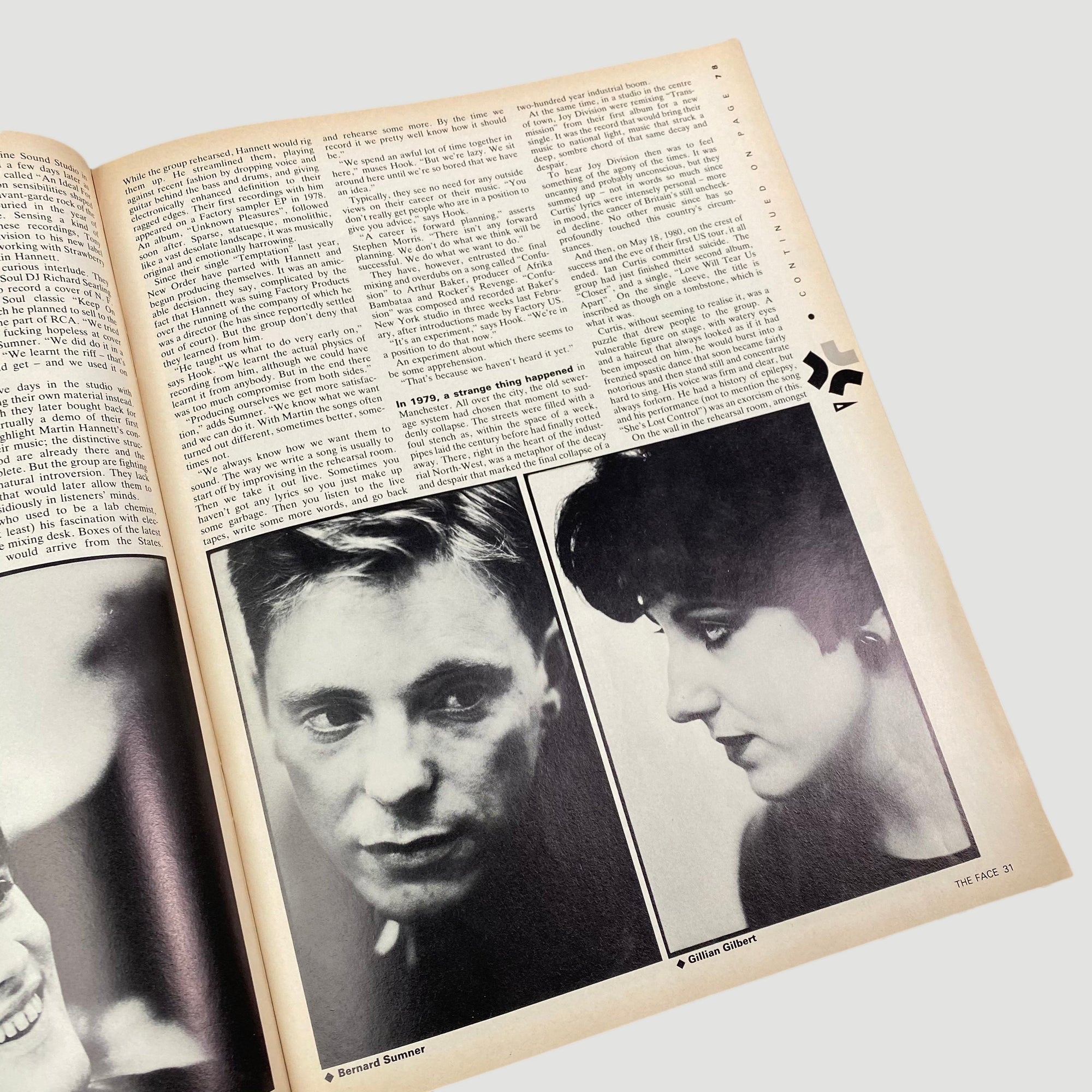 1983 The Face Magazine 'New Order’ Issue