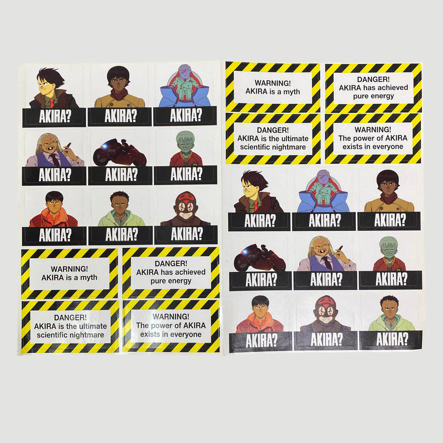 2001 Akira DVD Promo Sticker Sheet