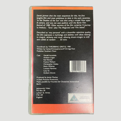 1981 Derek Jarman 'In The Shadow of the Sun' VHS